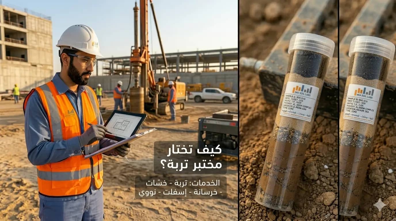 كيف تختار مختبر تربة معتمد في السعودية؟ — 6 معايير لا تتنازل عنها