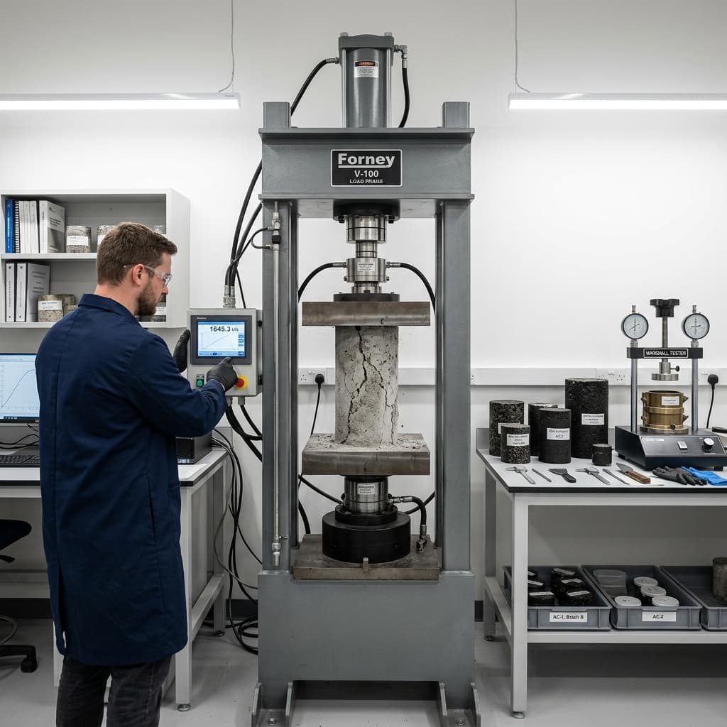 مختبرات اختبار الخرسانة والأسفلت: ضمان الجودة وسلامة المشاريع الإنشائية